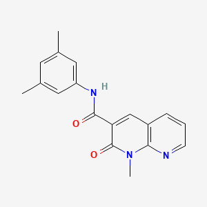 molecular formula C18H17N3O2 B3020335 N-(3,5-dimethylphenyl)-1-methyl-2-oxo-1,2-dihydro-1,8-naphthyridine-3-carboxamide CAS No. 899744-77-5