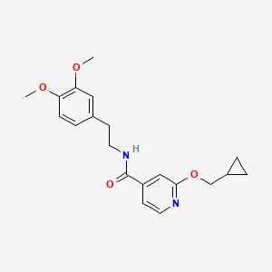 2-(cyclopropylmethoxy)-N-[2-(3,4-dimethoxyphenyl)ethyl]pyridine-4-carboxamide