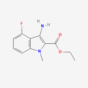ethyl 3-amino-4-fluoro-1-methyl-1H-indole-2-carboxylate