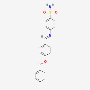 (E)-4-((4-(benzyloxy)benzylidene)amino)benzenesulfonamide