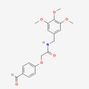 2-(4-formylphenoxy)-N-[(3,4,5-trimethoxyphenyl)methyl]acetamide