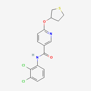 N-(2,3-dichlorophenyl)-6-((tetrahydrothiophen-3-yl)oxy)nicotinamide