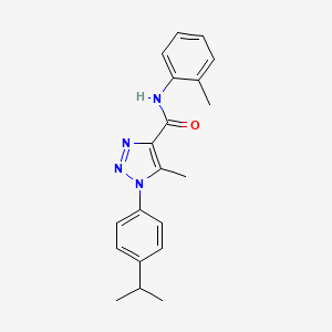 molecular formula C20H22N4O B3020389 5-methyl-N-(2-methylphenyl)-1-(4-propan-2-ylphenyl)triazole-4-carboxamide CAS No. 904815-11-8