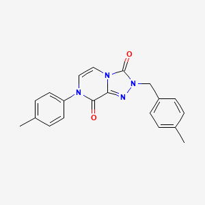 molecular formula C20H18N4O2 B3020391 2-(4-methylbenzyl)-7-(p-tolyl)-[1,2,4]triazolo[4,3-a]pyrazine-3,8(2H,7H)-dione CAS No. 2034355-05-8