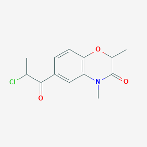 6-(2-Chloro-propionyl)-2,4-dimethyl-4H-benzo[1,4]oxazin-3-one