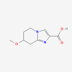 7-methoxy-5H,6H,7H,8H-imidazo[1,2-a]pyridine-2-carboxylic acid