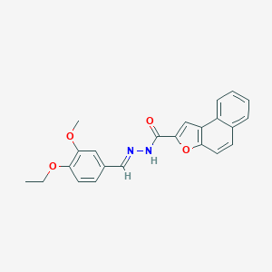 molecular formula C23H20N2O4 B302041 N'-(4-ethoxy-3-methoxybenzylidene)naphtho[2,1-b]furan-2-carbohydrazide 