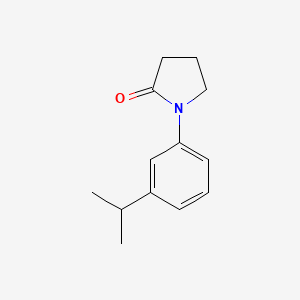 molecular formula C13H17NO B3020418 1-(3-Isopropylphenyl)pyrrolidin-2-one CAS No. 2279122-98-2