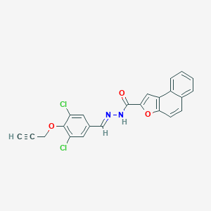 molecular formula C23H14Cl2N2O3 B302042 N'-[3,5-dichloro-4-(2-propynyloxy)benzylidene]naphtho[2,1-b]furan-2-carbohydrazide 