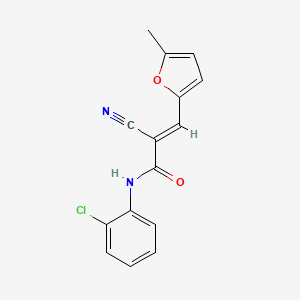 (2E)-N-(2-chlorophenyl)-2-cyano-3-(5-methylfuran-2-yl)prop-2-enamide