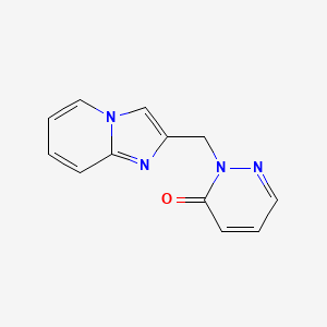 molecular formula C12H10N4O B3020434 2-({Imidazo[1,2-a]pyridin-2-yl}methyl)-2,3-dihydropyridazin-3-one CAS No. 2097928-23-7