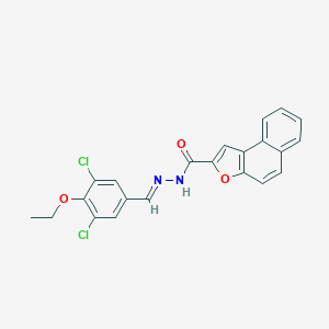 molecular formula C22H16Cl2N2O3 B302044 N'-(3,5-dichloro-4-ethoxybenzylidene)naphtho[2,1-b]furan-2-carbohydrazide 