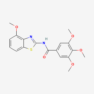 3,4,5-trimethoxy-N-(4-methoxybenzo[d]thiazol-2-yl)benzamide