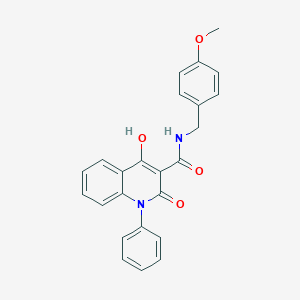 4-hydroxy-N-(4-methoxybenzyl)-2-oxo-1-phenyl-1,2-dihydroquinoline-3-carboxamide