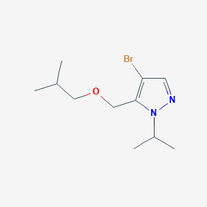 molecular formula C11H19BrN2O B3020460 4-bromo-5-(isobutoxymethyl)-1-isopropyl-1H-pyrazole CAS No. 1856088-95-3