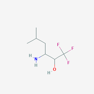 3-Amino-1,1,1-trifluoro-5-methylhexan-2-ol