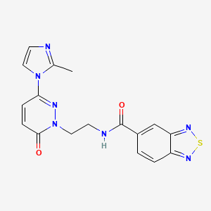 N-(2-(3-(2-methyl-1H-imidazol-1-yl)-6-oxopyridazin-1(6H)-yl)ethyl)benzo[c][1,2,5]thiadiazole-5-carboxamide