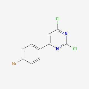 molecular formula C10H5BrCl2N2 B3020465 4-(4-Bromophenyl)-2,6-dichloropyrimidine CAS No. 1490189-81-5