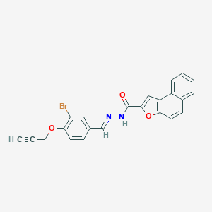 molecular formula C23H15BrN2O3 B302047 N'-[3-bromo-4-(2-propynyloxy)benzylidene]naphtho[2,1-b]furan-2-carbohydrazide 