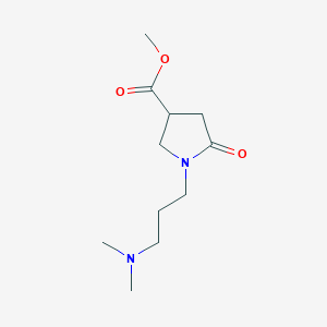 molecular formula C11H20N2O3 B3020479 Methyl 1-[3-(dimethylamino)propyl]-5-oxopyrrolidine-3-carboxylate CAS No. 910443-37-7