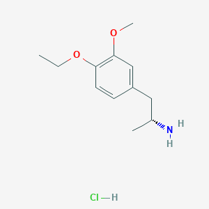 molecular formula C12H20ClNO2 B3020485 (2R)-1-(4-Ethoxy-3-methoxyphenyl)propan-2-amine;hydrochloride CAS No. 2287237-24-3
