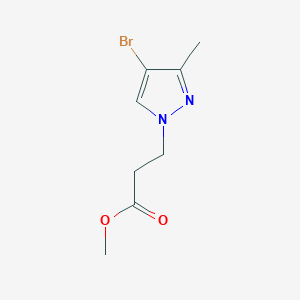 molecular formula C8H11BrN2O2 B3020495 methyl 3-(4-bromo-3-methyl-1H-pyrazol-1-yl)propanoate CAS No. 1001500-84-0