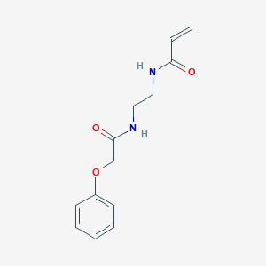 molecular formula C13H16N2O3 B3020498 N-[2-[(2-Phenoxyacetyl)amino]ethyl]prop-2-enamide CAS No. 2198244-82-3