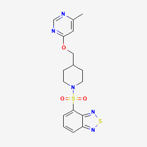 4-((4-(((6-Methylpyrimidin-4-yl)oxy)methyl)piperidin-1-yl)sulfonyl)benzo[c][1,2,5]thiadiazole