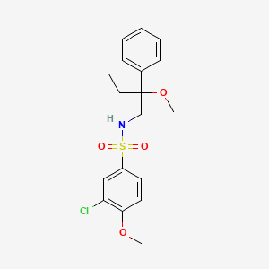 3-chloro-4-methoxy-N-(2-methoxy-2-phenylbutyl)benzenesulfonamide
