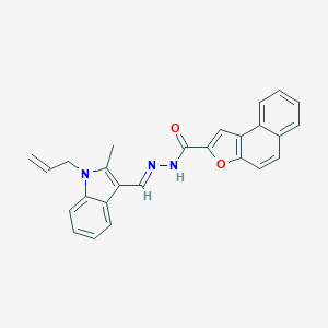 molecular formula C26H21N3O2 B302052 N'-[(1-allyl-2-methyl-1H-indol-3-yl)methylene]naphtho[2,1-b]furan-2-carbohydrazide 
