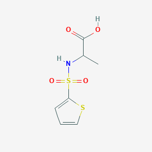 molecular formula C7H9NO4S2 B3020520 2-(Thiophene-2-sulfonamido)propanoic acid CAS No. 82068-11-9