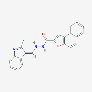 molecular formula C23H17N3O2 B302053 N'-[(Z)-(2-methylindol-3-ylidene)methyl]benzo[e][1]benzofuran-2-carbohydrazide 