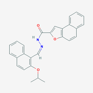 molecular formula C27H22N2O3 B302054 N'-[(2-isopropoxy-1-naphthyl)methylene]naphtho[2,1-b]furan-2-carbohydrazide 