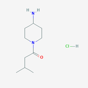 1-(4-Aminopiperidin-1-yl)-3-methylbutan-1-one hydrochloride