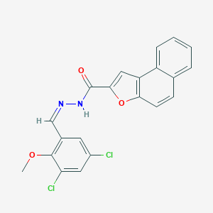 molecular formula C21H14Cl2N2O3 B302055 N'-(3,5-dichloro-2-methoxybenzylidene)naphtho[2,1-b]furan-2-carbohydrazide 