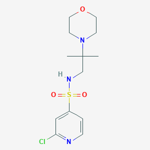 2-chloro-N-[2-methyl-2-(morpholin-4-yl)propyl]pyridine-4-sulfonamide