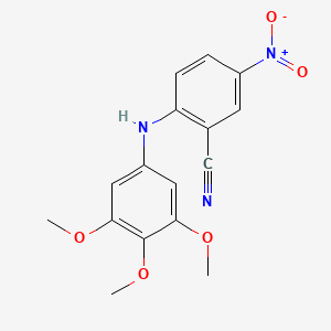 5-Nitro-2-[(3,4,5-trimethoxyphenyl)amino]benzonitrile