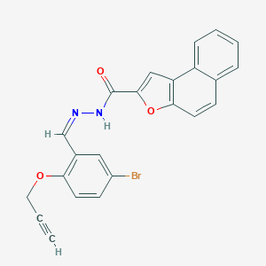 molecular formula C23H15BrN2O3 B302057 N'-[5-bromo-2-(2-propynyloxy)benzylidene]naphtho[2,1-b]furan-2-carbohydrazide 