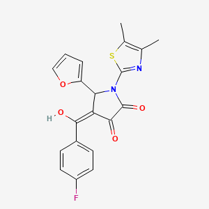 1-(4,5-dimethylthiazol-2-yl)-4-(4-fluorobenzoyl)-5-(furan-2-yl)-3-hydroxy-1H-pyrrol-2(5H)-one