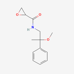 molecular formula C13H17NO3 B3020571 N-(2-Methoxy-2-phenylpropyl)oxirane-2-carboxamide CAS No. 2411226-70-3