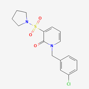 1-(3-chlorobenzyl)-3-(pyrrolidin-1-ylsulfonyl)pyridin-2(1H)-one