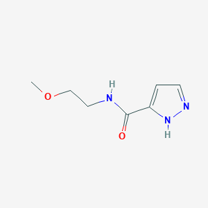 N-(2-methoxyethyl)-1H-pyrazole-5-carboxamide