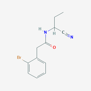 2-(2-bromophenyl)-N-(1-cyanopropyl)acetamide