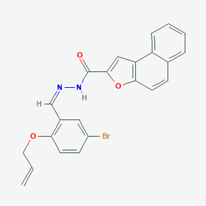 molecular formula C23H17BrN2O3 B302058 N'-[2-(allyloxy)-5-bromobenzylidene]naphtho[2,1-b]furan-2-carbohydrazide 