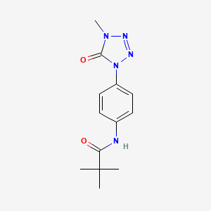 N-(4-(4-methyl-5-oxo-4,5-dihydro-1H-tetrazol-1-yl)phenyl)pivalamide