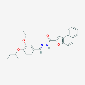 molecular formula C26H26N2O4 B302059 N'-(4-sec-butoxy-3-ethoxybenzylidene)naphtho[2,1-b]furan-2-carbohydrazide 