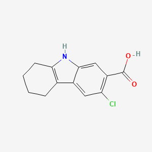 molecular formula C13H12ClNO2 B3020599 6-chloro-2,3,4,9-tetrahydro-1H-carbazole-7-carboxylic acid CAS No. 676470-14-7