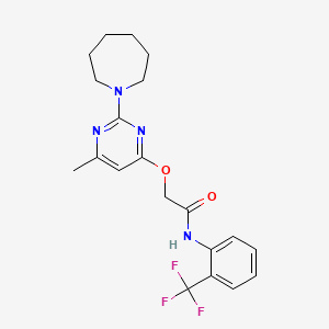 N-(2-chlorobenzyl)-2-(5-pyrazin-2-yl-1,3,4-oxadiazol-2-yl)acetamide