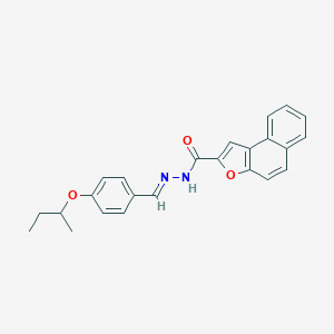 molecular formula C24H22N2O3 B302063 N'-{(E)-[4-(butan-2-yloxy)phenyl]methylidene}naphtho[2,1-b]furan-2-carbohydrazide 