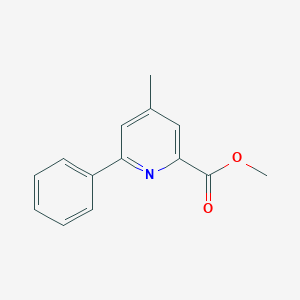 molecular formula C14H13NO2 B3020630 Methyl 4-methyl-6-phenylpicolinate CAS No. 119715-66-1